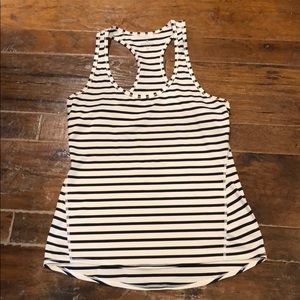 Athleta racer back striped tank. Medium